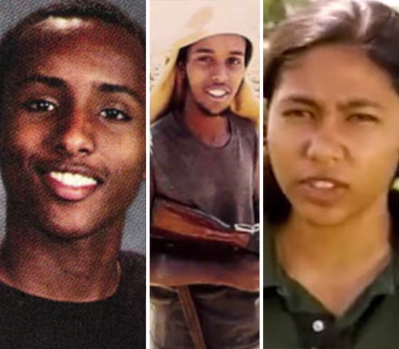 Hanad Abdullahi, Abd Al Fatah and Zakia Nasrin in a combination photo.