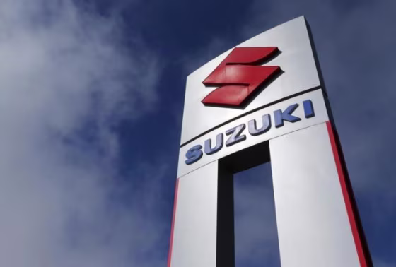 A view shows a Suzuki car dealership sign in National City