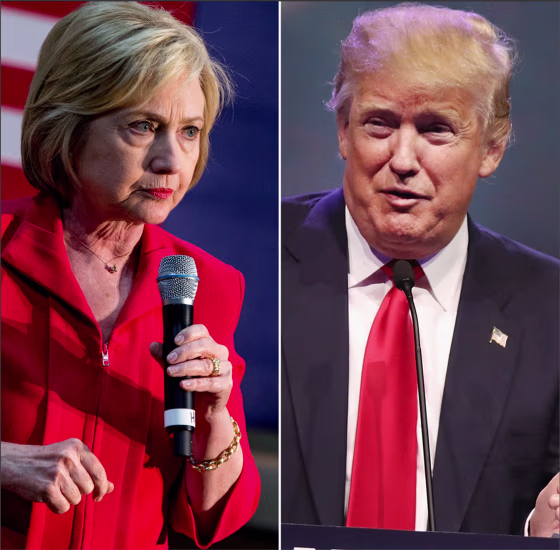 Image: Hillary Clinton and Donald Trump