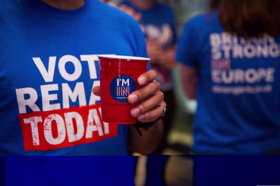 Image: \"Remain\" supporters