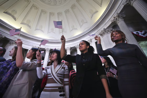Image: BESTPIX Candidates From 39 Countries Participate In NYC Naturalization Ceremony