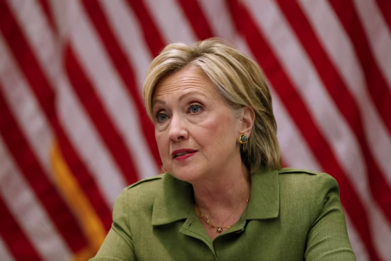 Image: U.S. Democratic presidential nominee Hillary Clinton delivers remarks at a gathering of law enforcement leaders at John Jay College of Criminal Justice in New York