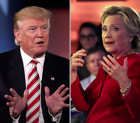 Presidential candidates Donald Trump and Hillary Clinton speak at the Commander-in-Chief Forum.