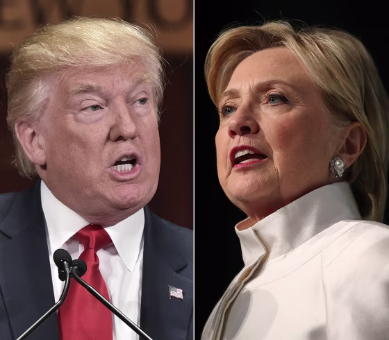 Image: Presidential nominees Donald Trump and Hillary Clinton
