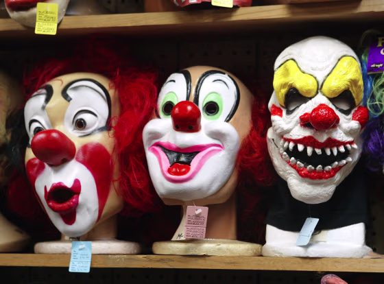 Image: Clown masks