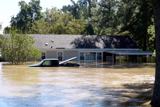 Image: Hurricane Matthew flooding aftermath in Fayetteville, North Carolina, USA.