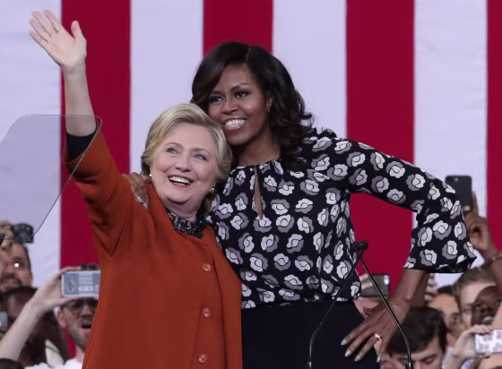 Image: Michelle Obama Campaigns With Hillary Clinton In North Carolina