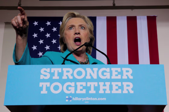 Image: U.S. Democratic presidential nominee Hillary Clinton speaks at a campaign rally in Daytona Beach