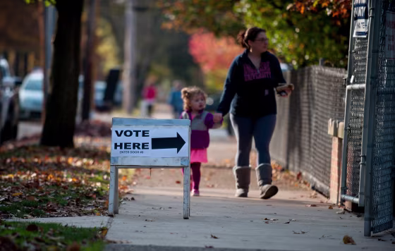 Image: Nation Goes To The Polls In Contentious Presidential Election Between Hillary Clinton And Donald Trump
