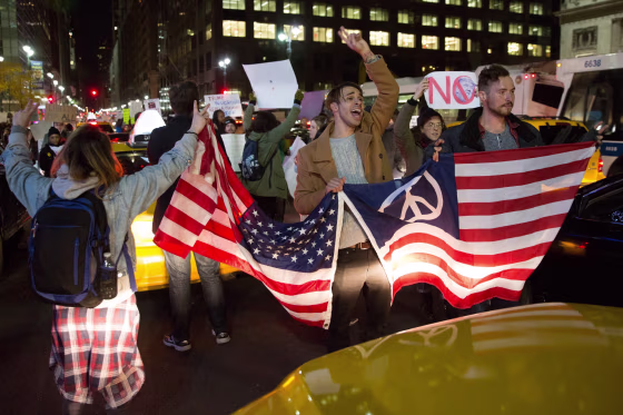 Image: Trump protest in New York