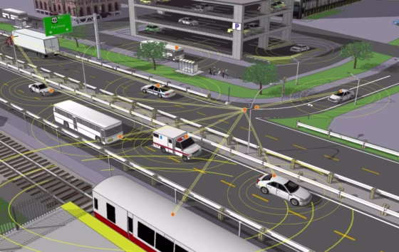 Vehicle-to-vehicle communication allows vehicles to be continuously aware of each other. When one car brakes suddenly, cars several yards behind the vehicle could get a safety warning if they get too close.