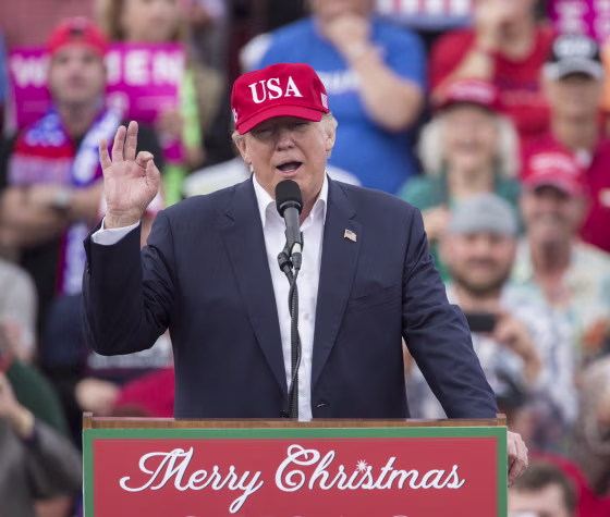Image: President-Elect Donald Trump Holds Thank You Rally In Mobile, Alabama