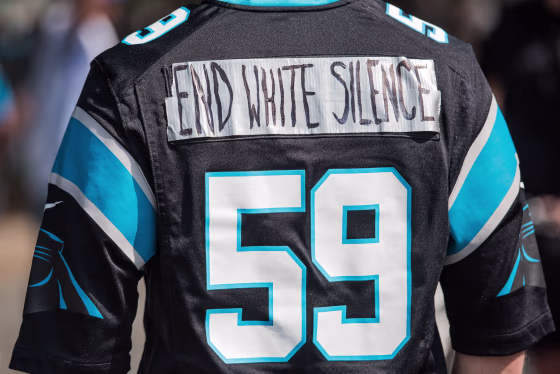 Protesters Demonstrate Against Police Shooting During Panthers Football Game In Charlotte