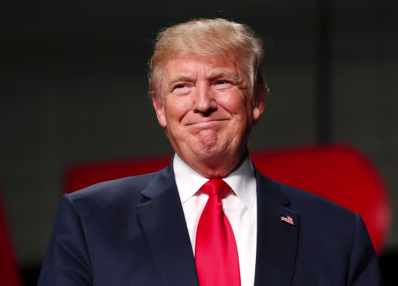 Image: Then U.S. Republican Presidential nominee Donald Trump