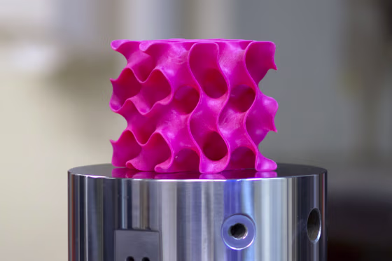 A new material is incredibly light yet stronger than steel. The new material gets its amazing strength from its unique geometric configuration.