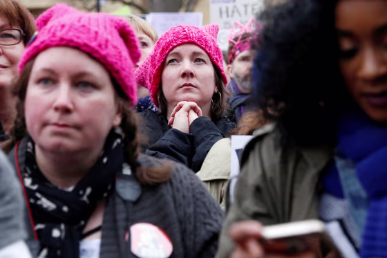 People gather for the Women's March in Washington