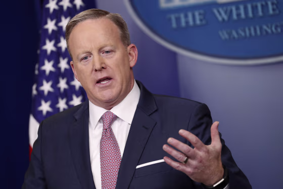 Image: White House Press Secretary Sean Spicer holds first press briefing, Washington, USA - 23 Jan 2017