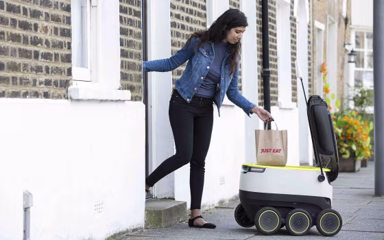 JUST EAT pilots a Starship robot to deliver food from its restaurants.