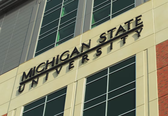 Image: A general view of the exterior of Spartan Stadium on Nov. 21, 2009 in East Lansing, Michigan.