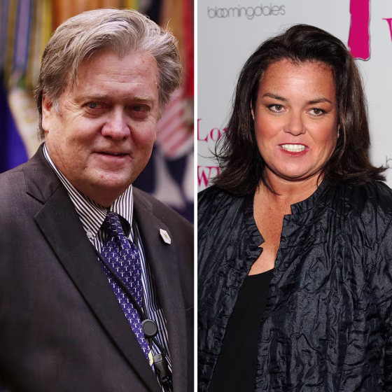 Image: Steve Bannon and Rosie O'Donnell