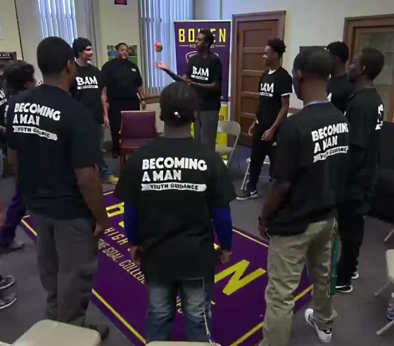 IMAGE: Becoming A Man meeting in Chicago