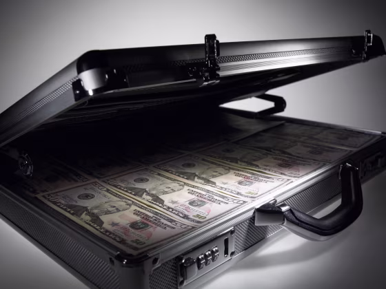 Image: Briefcase full of cash