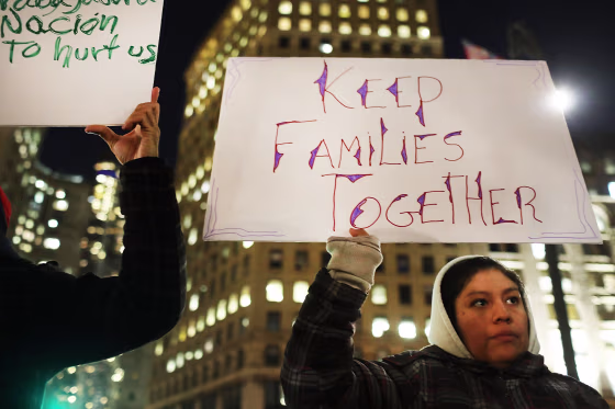 Image: Protestors Rally In Support Of Immigrants In New York City
