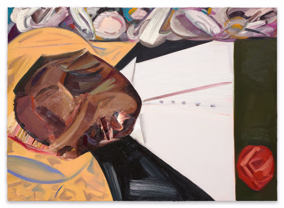 Dana Schutz's "Open Casket," a 2016 painting in the 2017 Whitney Biennial