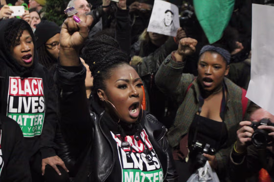 Attendees at March 24, 2017, NYC Resists Hate Crimes march.