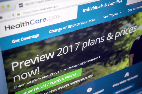 Image: Healthcare.gov site
