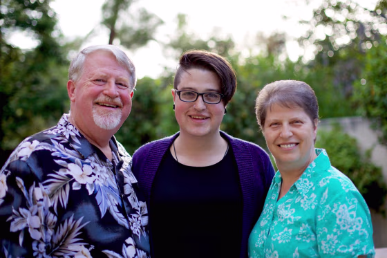 Pastor Kris Widmer, Debbie Widmer, and Teagan Widmer
