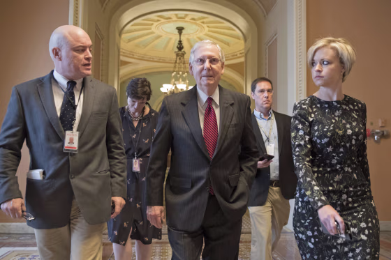 Image: Senate Majority Leader Republican Mitch McConnell