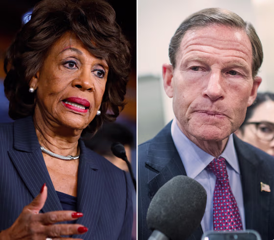 Rep. Maxine Waters and Sen. Richard Blumenthal