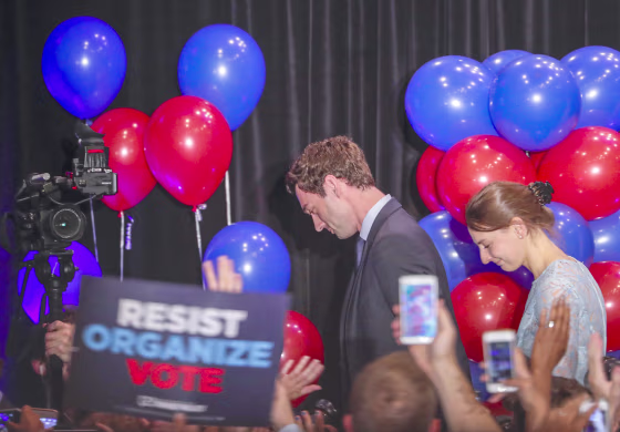 Image: Jon Ossoff election night party in Atlanta, Georgia