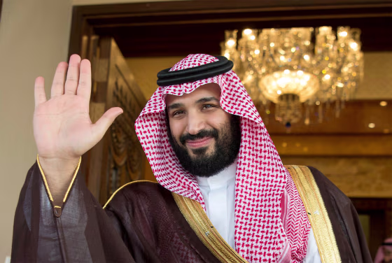 Image: Saudi Deputy Crown Prince Mohammed bin Salman waves as he meets with Philippine President Rodrigo Duterte in Riyadh