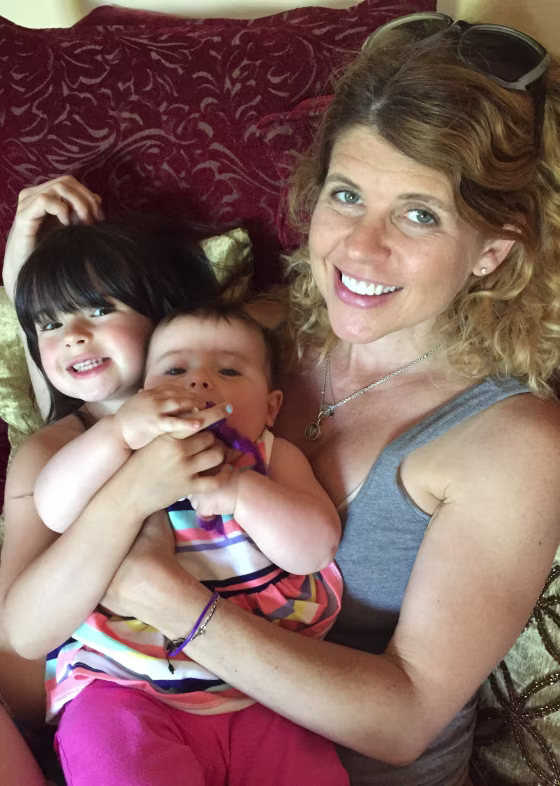 Image: Theresa Schwegel and her two children