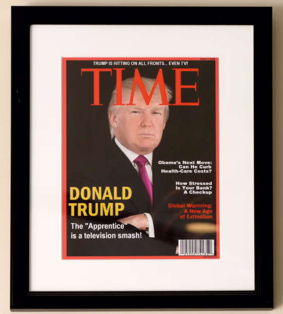 Image: Framed TIME cover of President Donald Trump