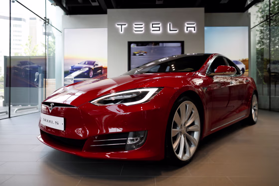 Image: A Tesla Model S electric car is seen at its dealership in Seoul
