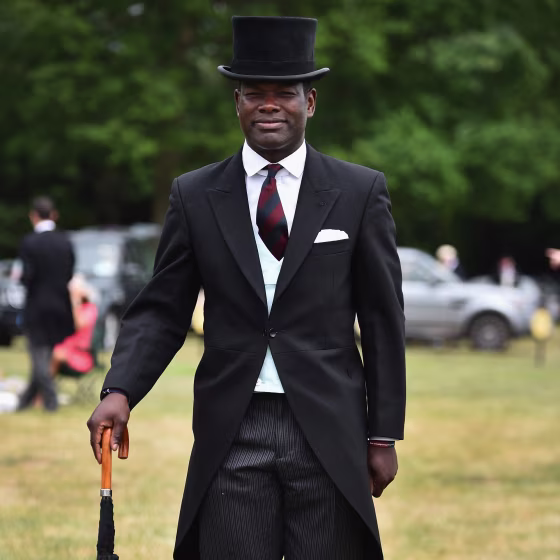 Image: Major Nana Twumasi Ankrah at the Royal Ascot Racecourse in London