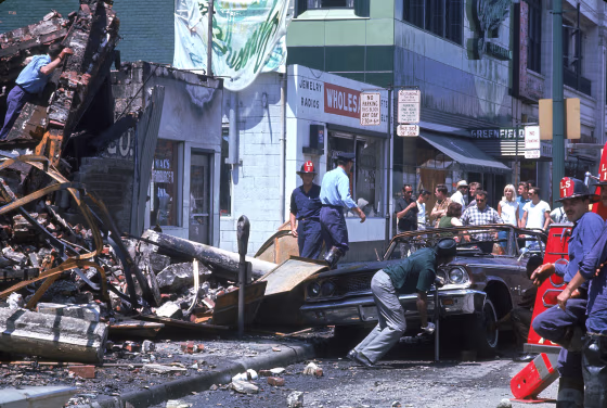 Wreckage During Detroit Riots