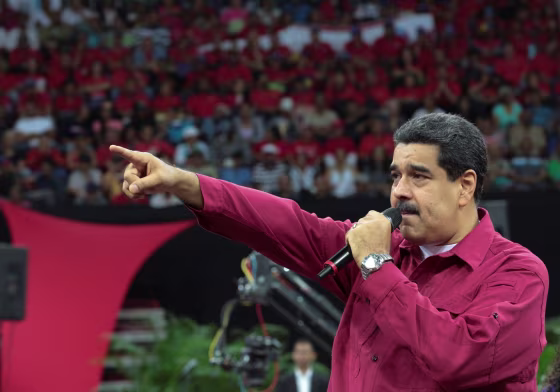 Image: Venezuela's President Nicolas Maduro speaks during a gathering in support of him and his proposal for the National Constituent Assembly in Caracas