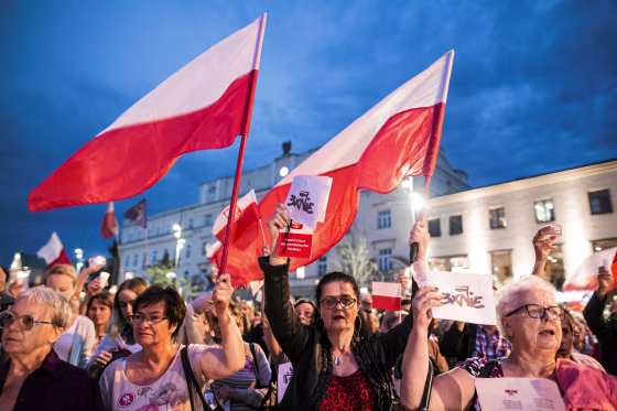 Image: Protests in Lublin, Poland.
