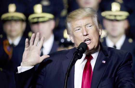 Image: President Donald J. Trump speaks about anti-gang activity at Suffolk Community College in Brentwood, Suffolk County, New York, July 28, 2017.