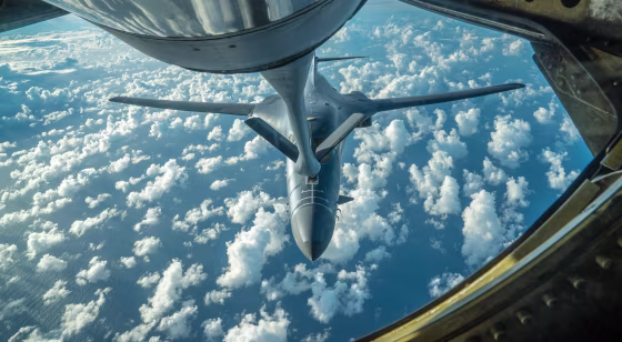 Image: US bombers conduct bilateral mission with allies in response to North Korea ICBM launch