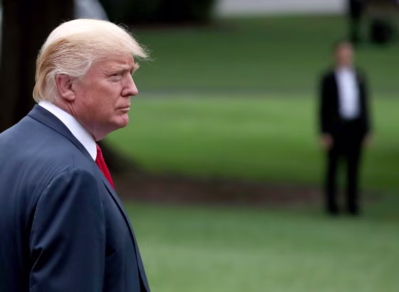 Image: President Trump Departs The White House En Route To New York