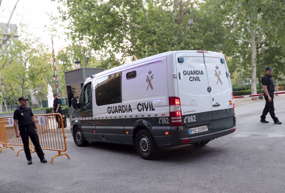 Image: Arrests in relation to terrorist attacks in Catalonia appear before the judge