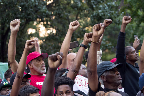 Image: Rally In Support Of NFL Quarterback Colin Kaepernick Outside The League's HQ In New York