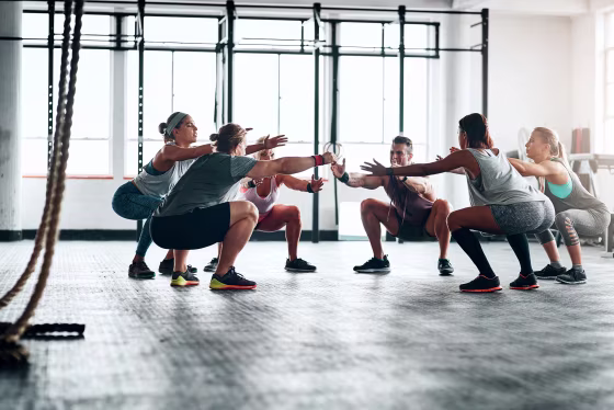 Image: Fitness Group WOrking Out