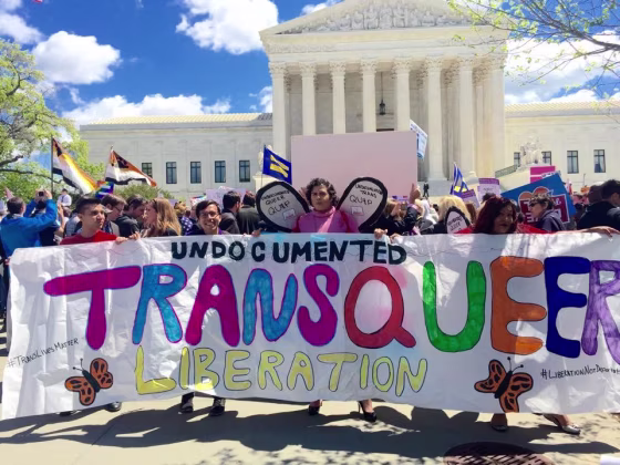 Catalina Velasquez (center) marches in Washington, D.C. Photo courtesy of Catalina Velasquez.