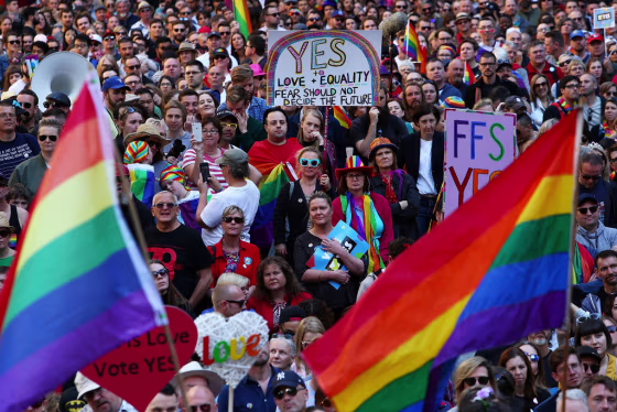 Sydneysiders Rally For Marriage Equality Ahead Of National Postal Vote On Same-Sex Marriage